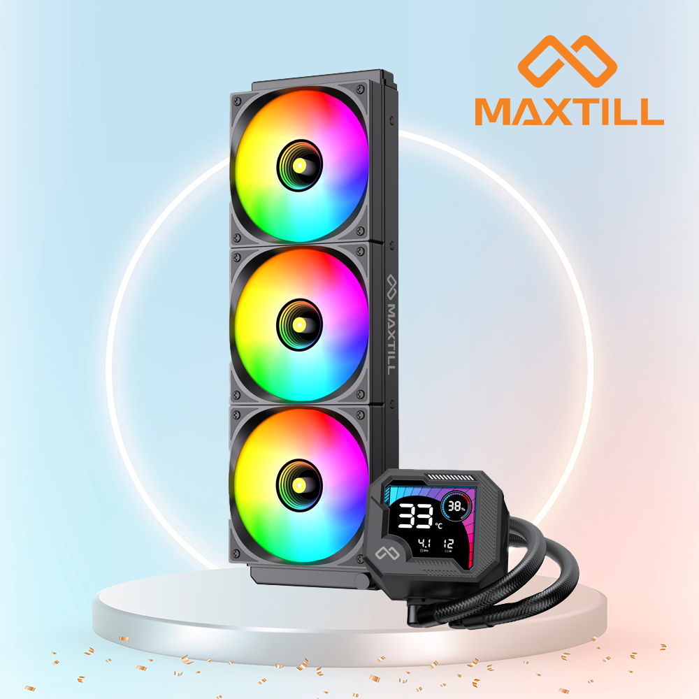 맥스틸 MAX3000 ARGB 수냉쿨러 블랙 - 메인 이미지