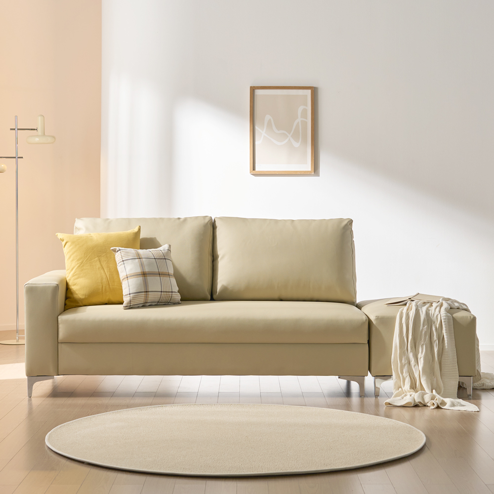 [서광퍼니처] 젠 가죽3인용 air라텍스 한팔 양팔형 소파