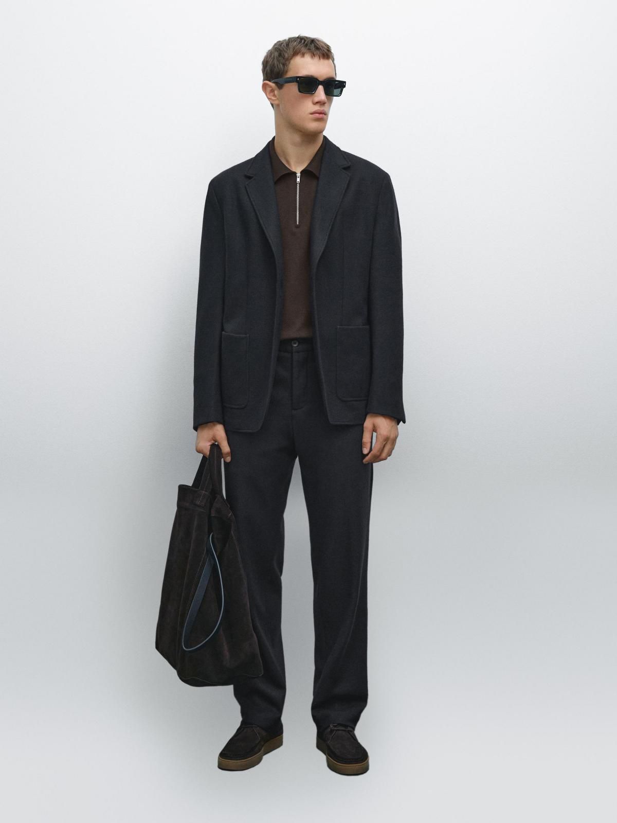 마시모두띠 테일러드 울블렌드 수트 블레이저 2808/367 NAVY BLUE - 상세 이미지 2
