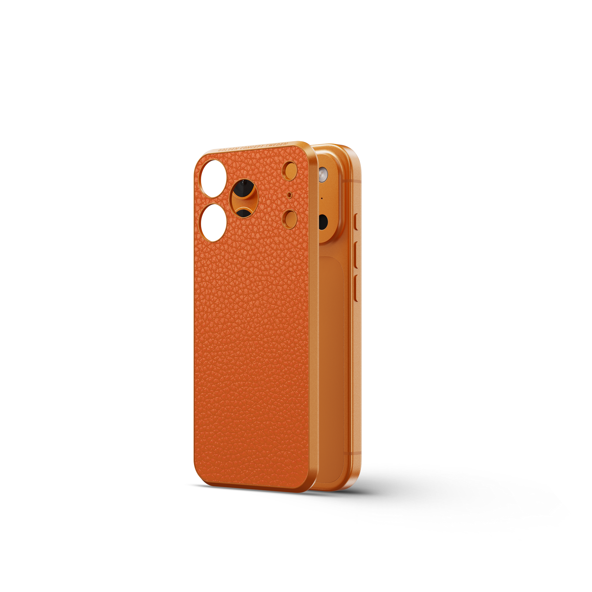 골든컨셉 아이폰17 케이스 - Magnetic Shield - Full-Grain Leather - Orange - 상세 이미지 2