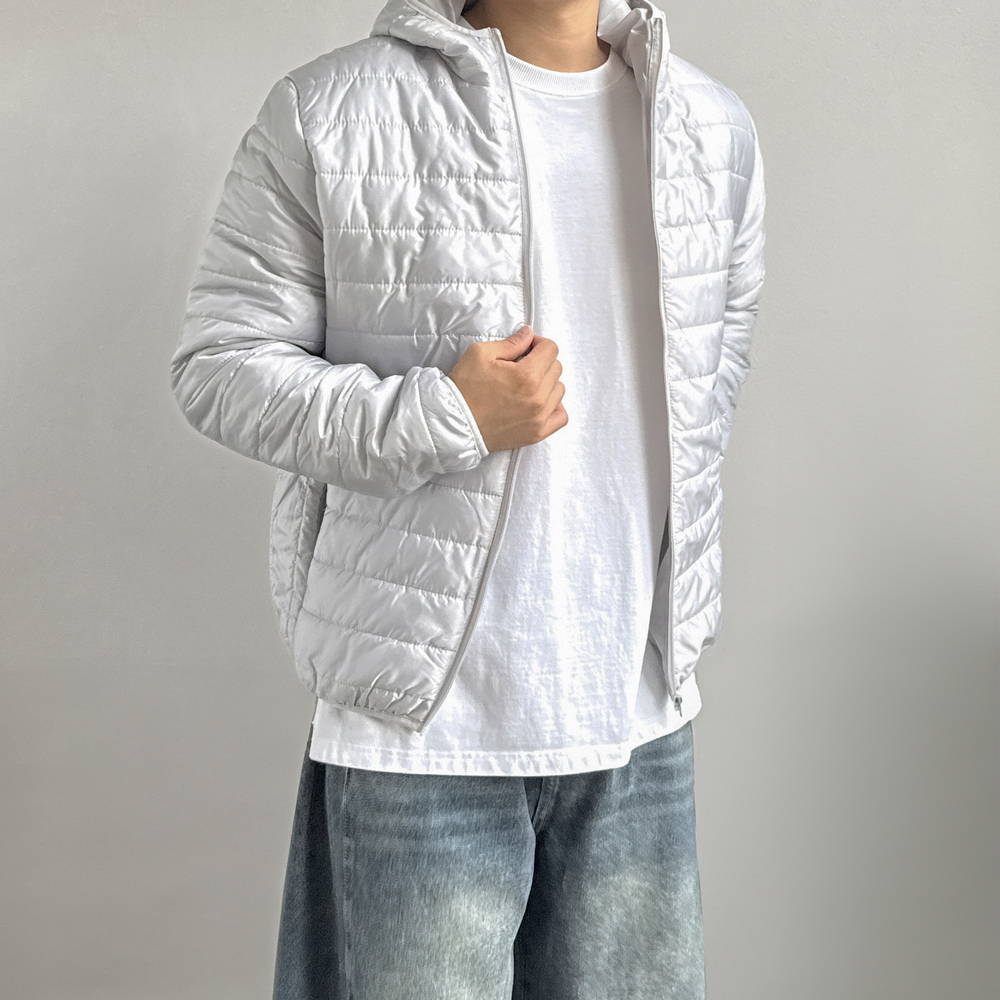 1+1 남자숏패딩 웰론패딩 남성경량점퍼 - 상품 이미지