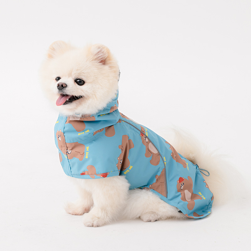 바잇미 강아지 우비 여름 비옷 이지피지 바디커버 레인코트 S~5XL - 상세 이미지 2