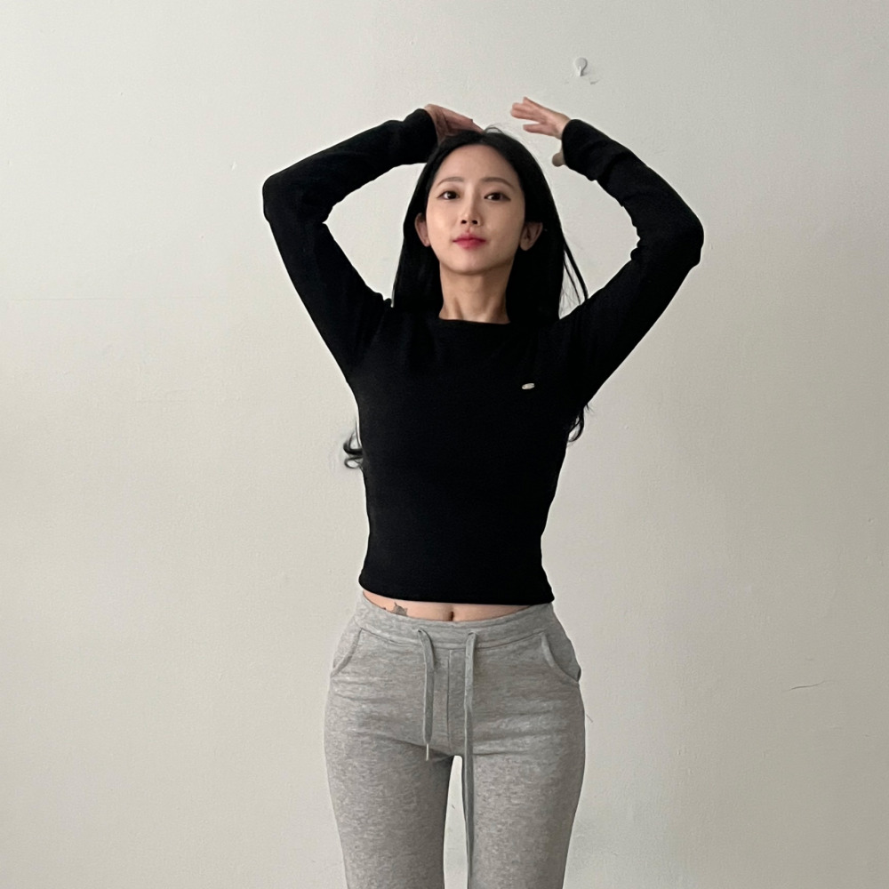 도톰한티셔츠 기모이너티 여성긴팔티 이미지 7