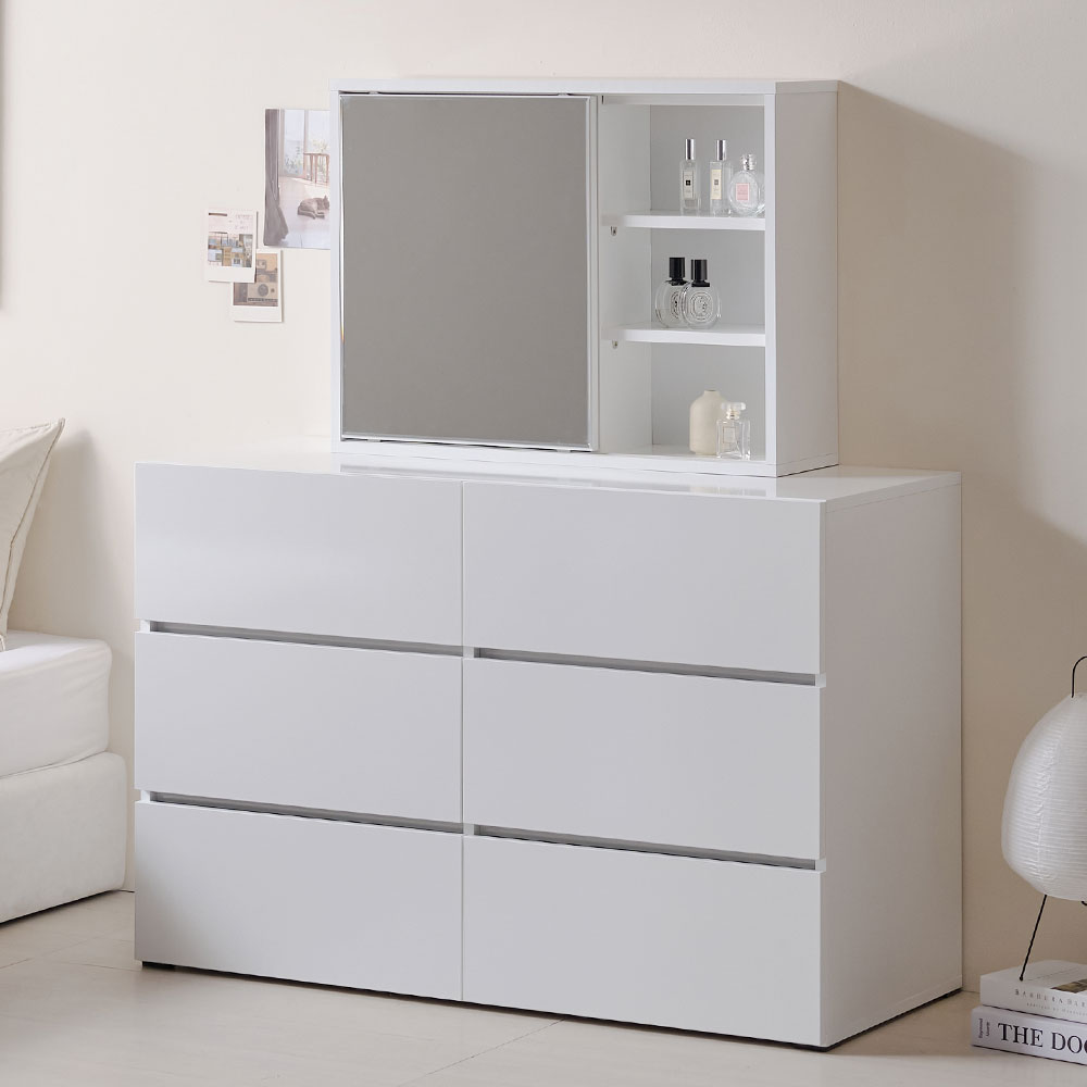 앤유 틈새 심플한 서랍형 화장대 서랍장 1000