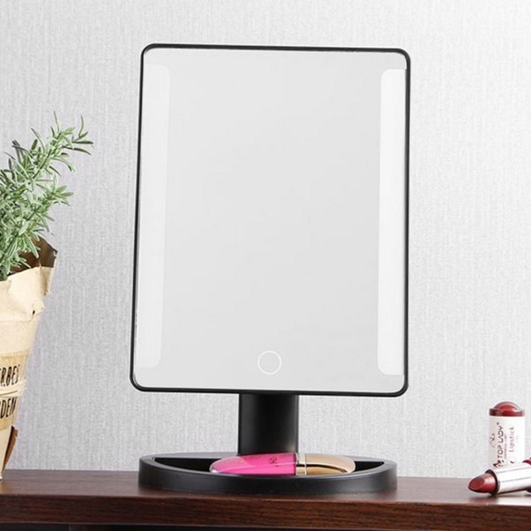 메이크업 led 조명 거울 화장대 탁상 led 거울 스탠드 터치 - 메인 이미지