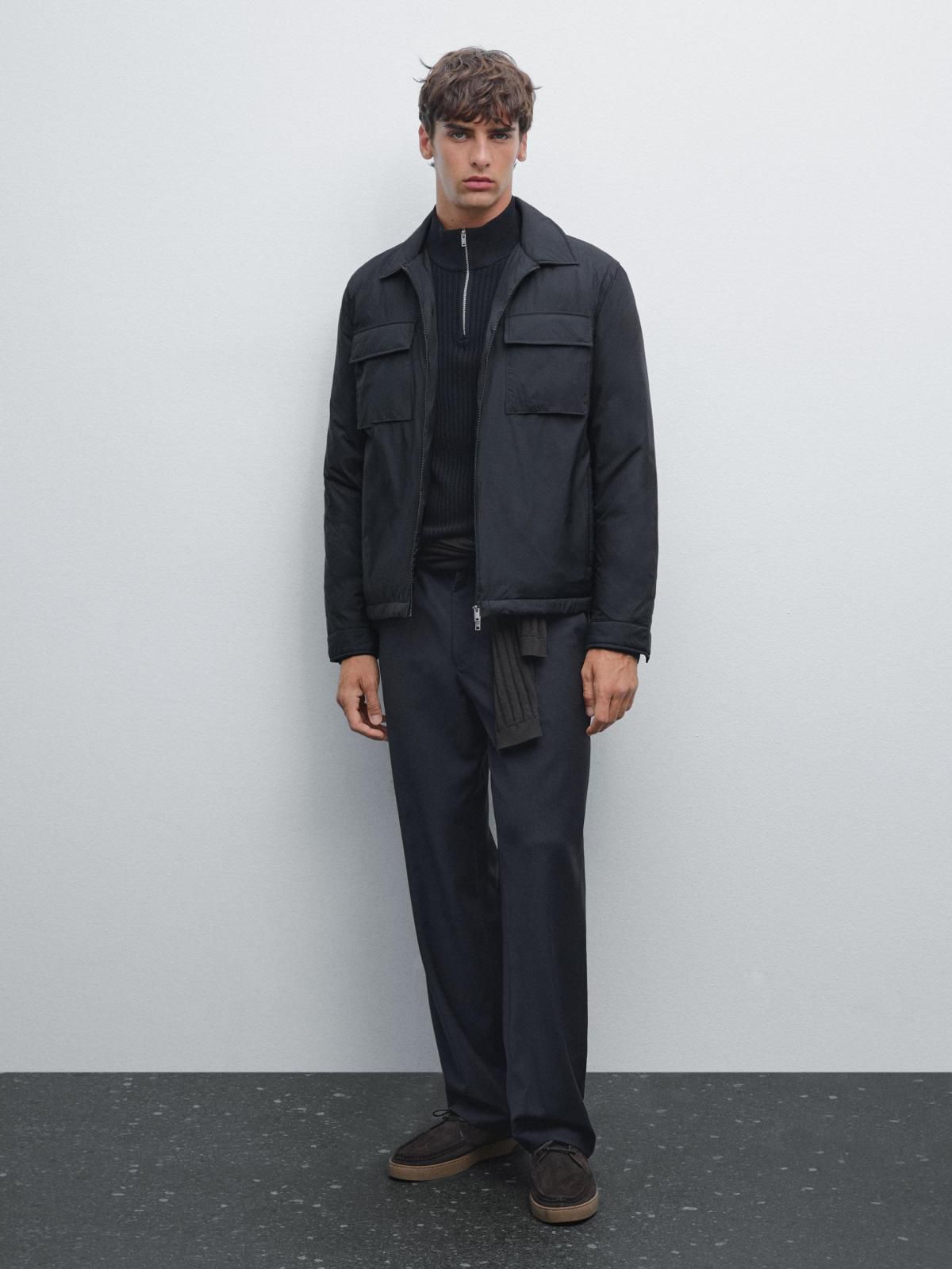 마시모두띠 테크니컬 경량 발수 윈드브레이커 재킷 3105/403 NAVY BLUE - 상세 이미지 2