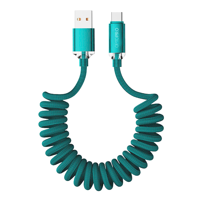 옵토프로 스프링 USB A to C 타입 고속충전 케이블 1m - 상품 이미지