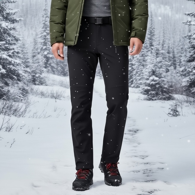 네파 겨울 남자 방풍 스판 아웃도어 기모안감 3L 본딩 등산 바지 - 상품 이미지