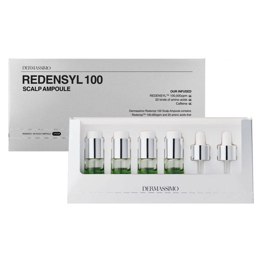 더마시모 리덴실 스칼프 앰플 40g + 세럼 100ml(2개) + 샴푸 450ml + 두피 마사지 브러시 + 소분 파우치 - 상세 이미지 2