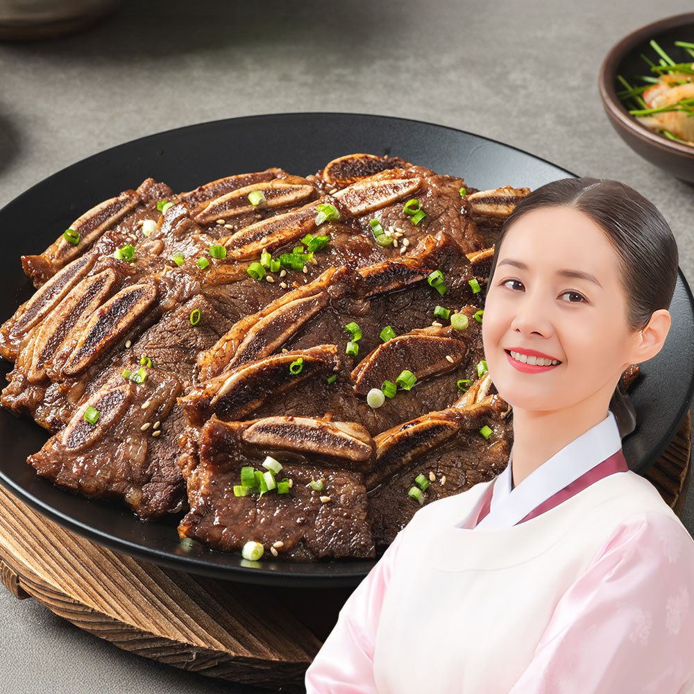 김가연 양념 LA갈비 미국산 초이스등급 소고기 엘에이갈비 400g, 4개 - 메인 이미지