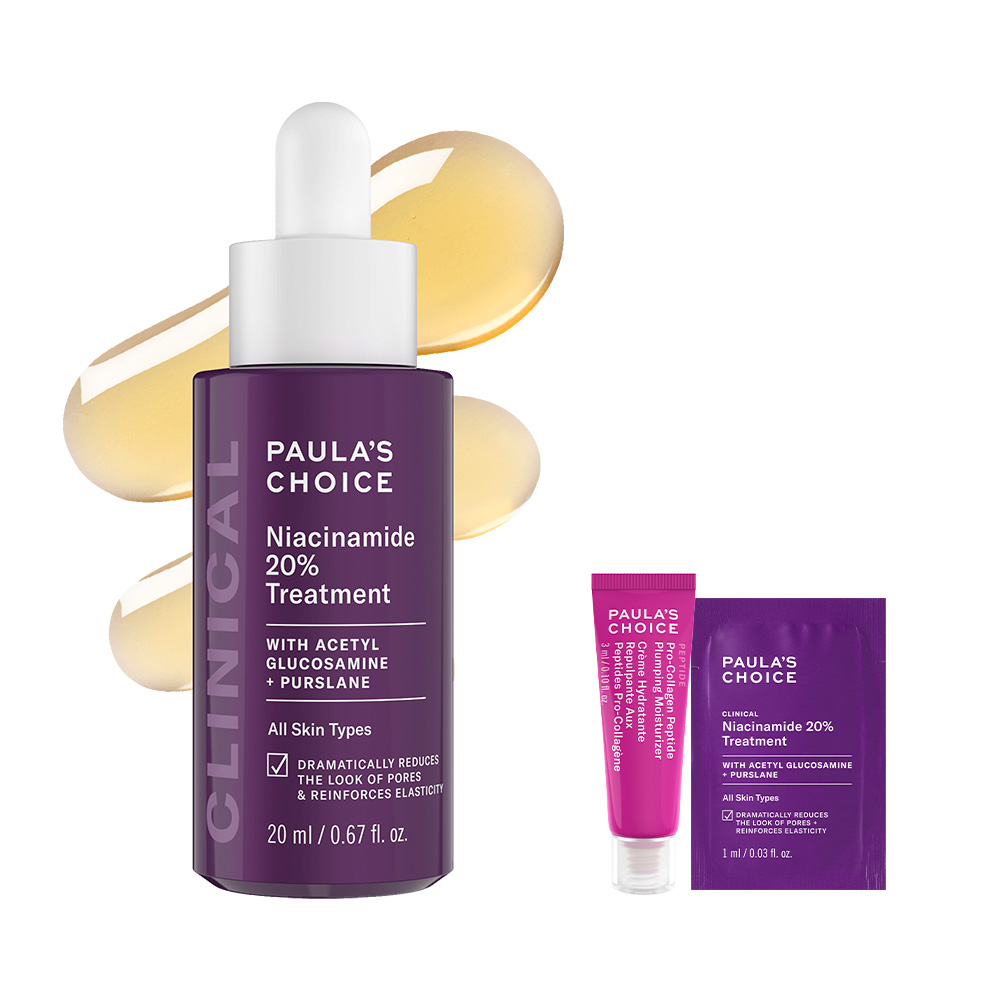 [넾다 7% 적립] 폴라초이스 클리니컬 나이아신아마이드 20% 트리트먼트 20ml +(#수분플럼핑크림 3ml + #모공텐션세럼 1ml) - 상품 이미지