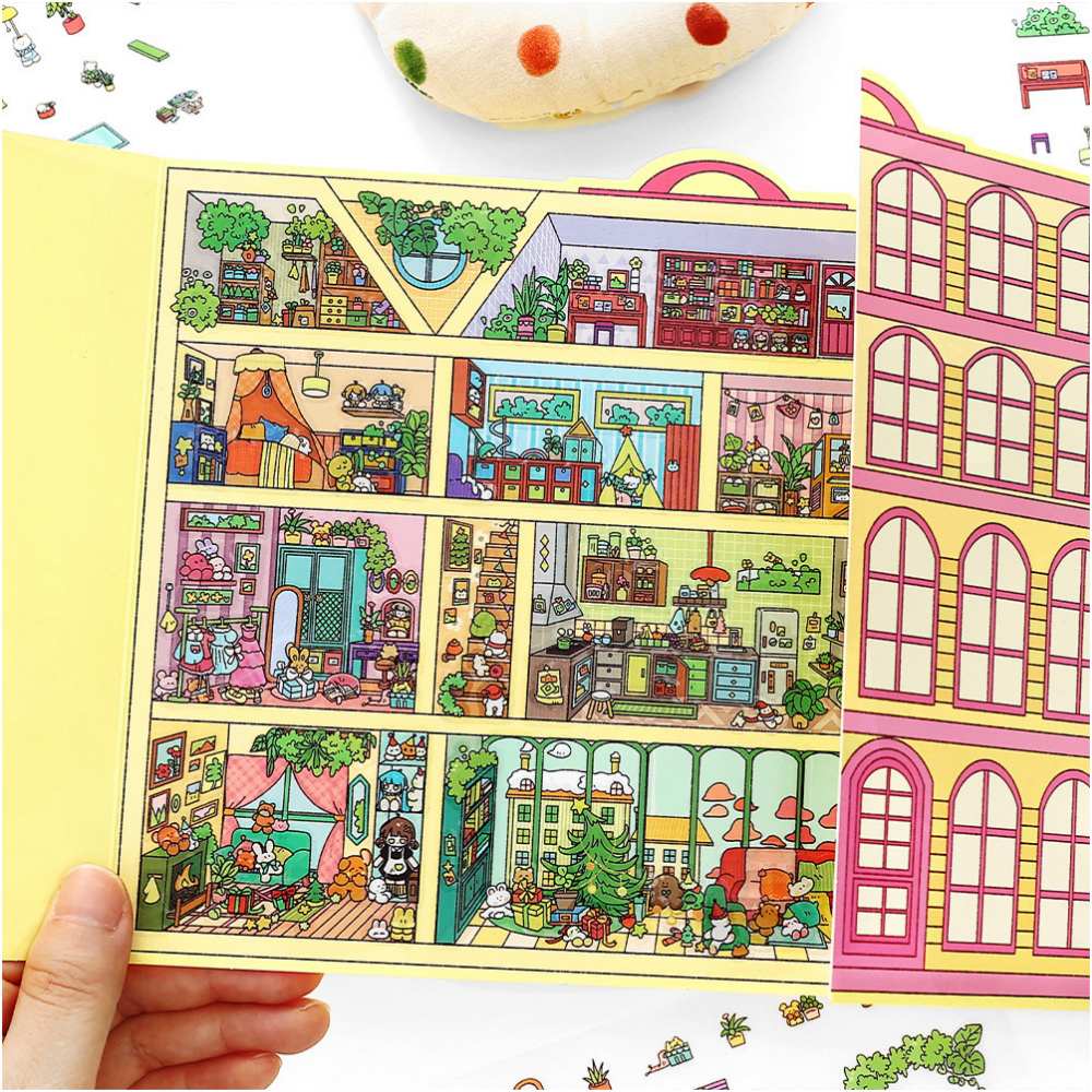 3d스티커 방꾸미기 대형 인형아파트 이미지 2