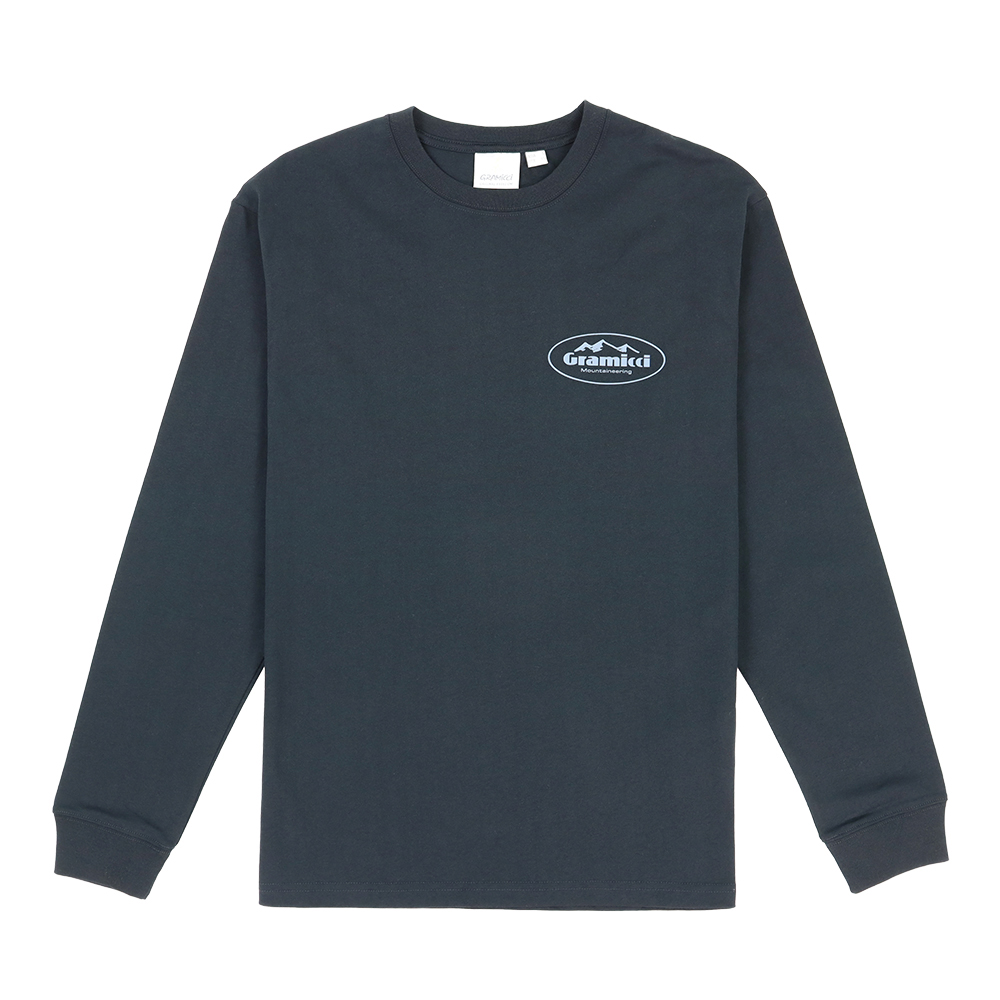 그라미치 MOUNTAINEERING 롱슬리브 티셔츠 G4FU-T106 VINTAGE BLACK - 메인 이미지