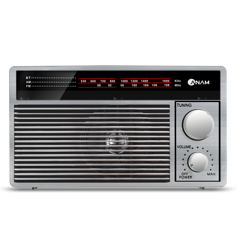 아남 레트로 블루투스스피커 R1 아날로그 FM라디오 휴대용 미니 엔틱 - 상세 이미지 3