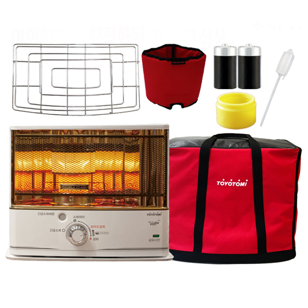 토요토미 반사식 난로 RC-K36 세트 신형 캠핑 동계 사무실 가정용 등유