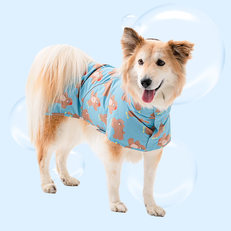 바잇미 강아지 우비 여름 비옷 이지피지 바디커버 레인코트 S~5XL - 상세 이미지 5