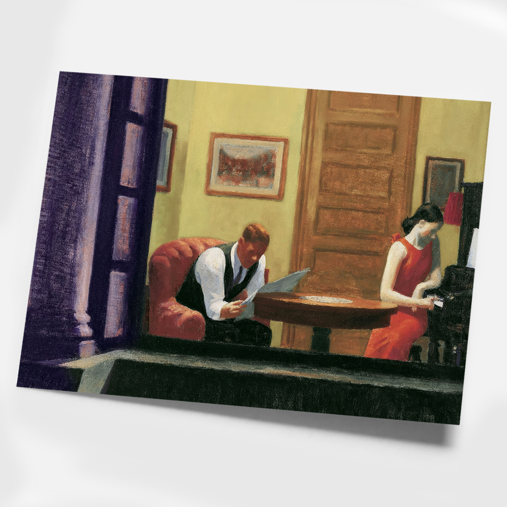 에드워드 호퍼 인테리어 그림 액자 포스터 명화 Room in New York 1932 - 상세 이미지 3