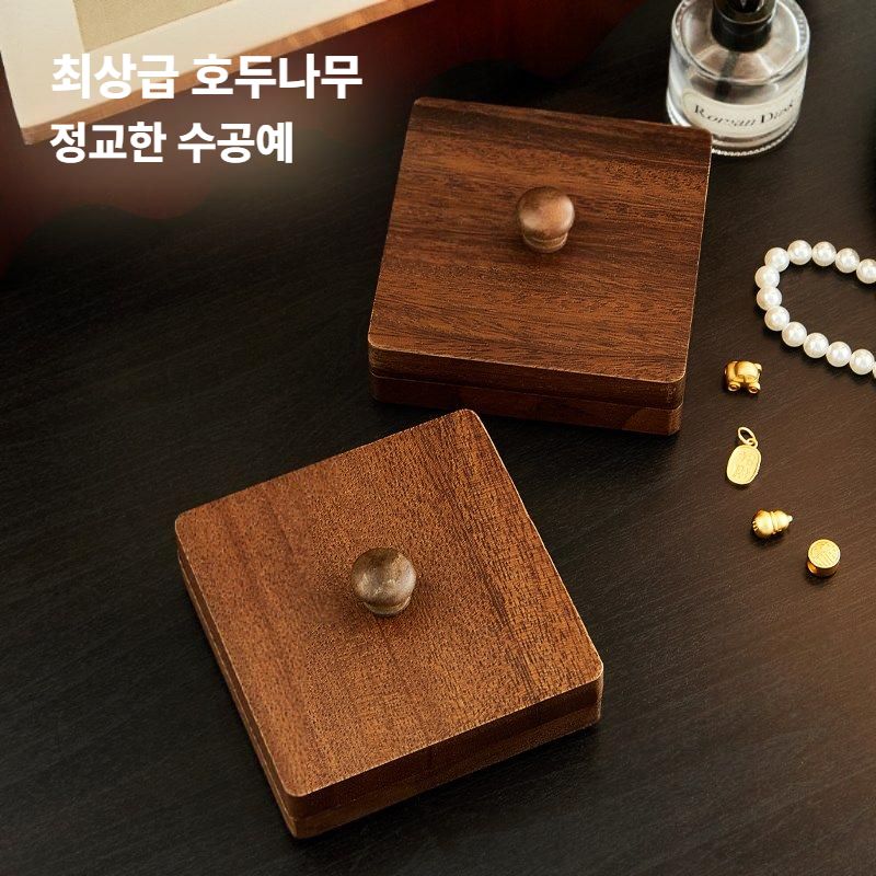 미니골드바 보관함 골드빈 쥐똥금 보관 상자 월넛 1단 20칸 - 상세 이미지 5