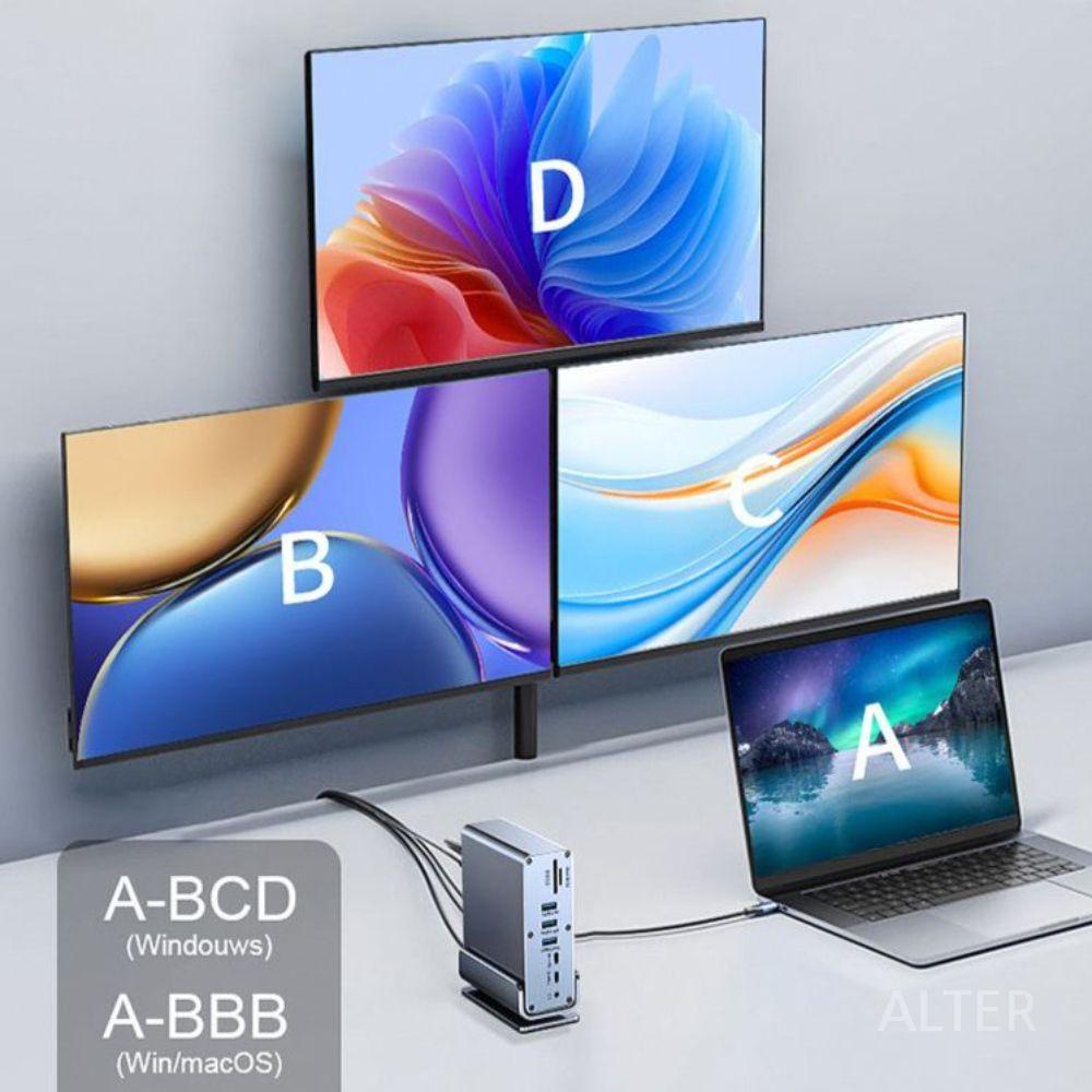 USB 멀티 허브 도킹스테이션 C타입 독스테이션 HDMI 노트북 - 상세 이미지 5