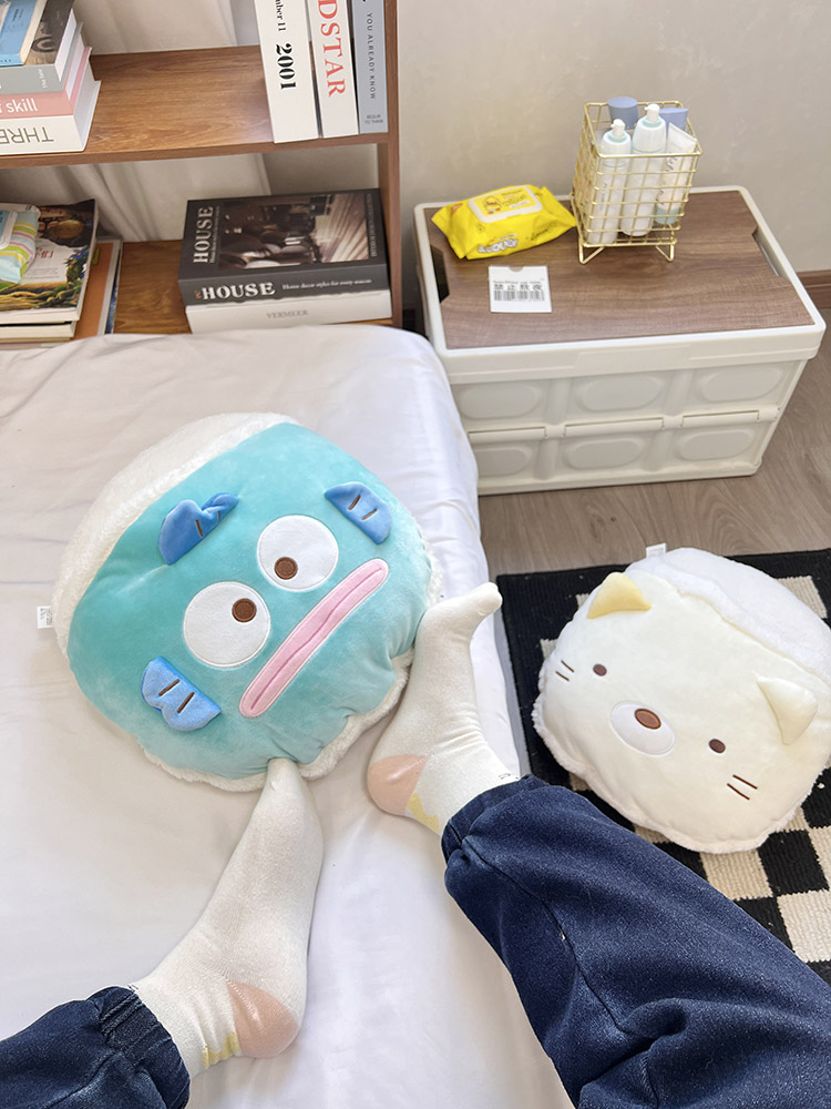 한교동 발워머 풋워머 발난로 플러시 손난로 베개 쿠션 겨울 따뜻한 발 커버 - 상세 이미지 2