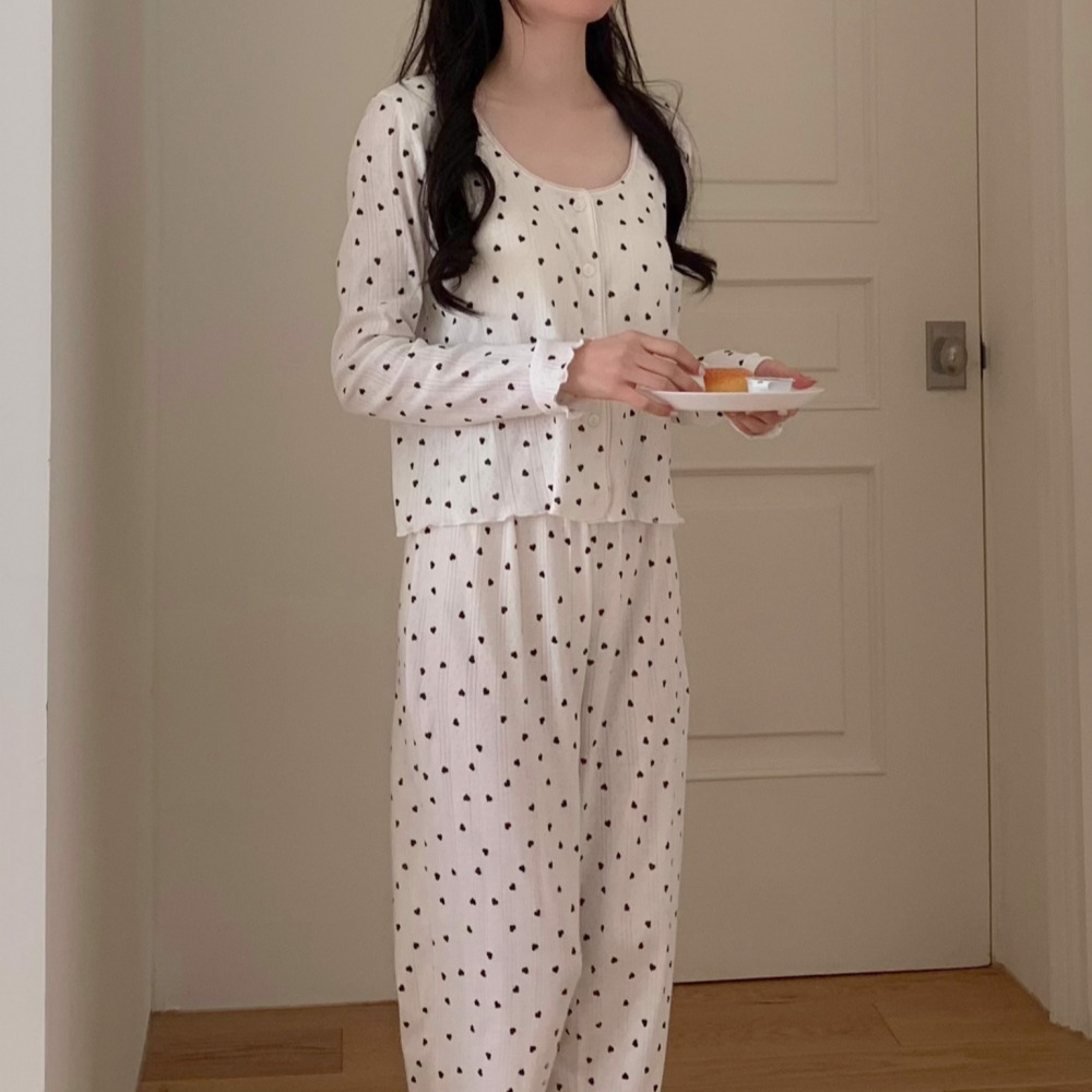 캡내장잠옷 순면잠옷 파자마파티 수유 공주 홈웨어 파자마 세트 이미지 8