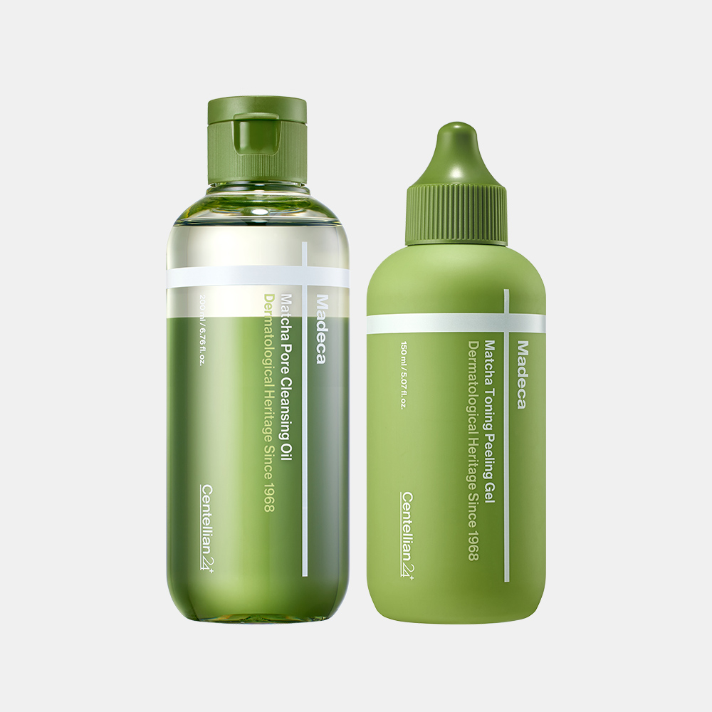 동국제약 센텔리안24 마데카 말차 토닝 필링 젤 150ml + 말차 클렌징 오일 200ml+수딩마스크 7매 1박스+모공 브러쉬 - 상세 이미지 5