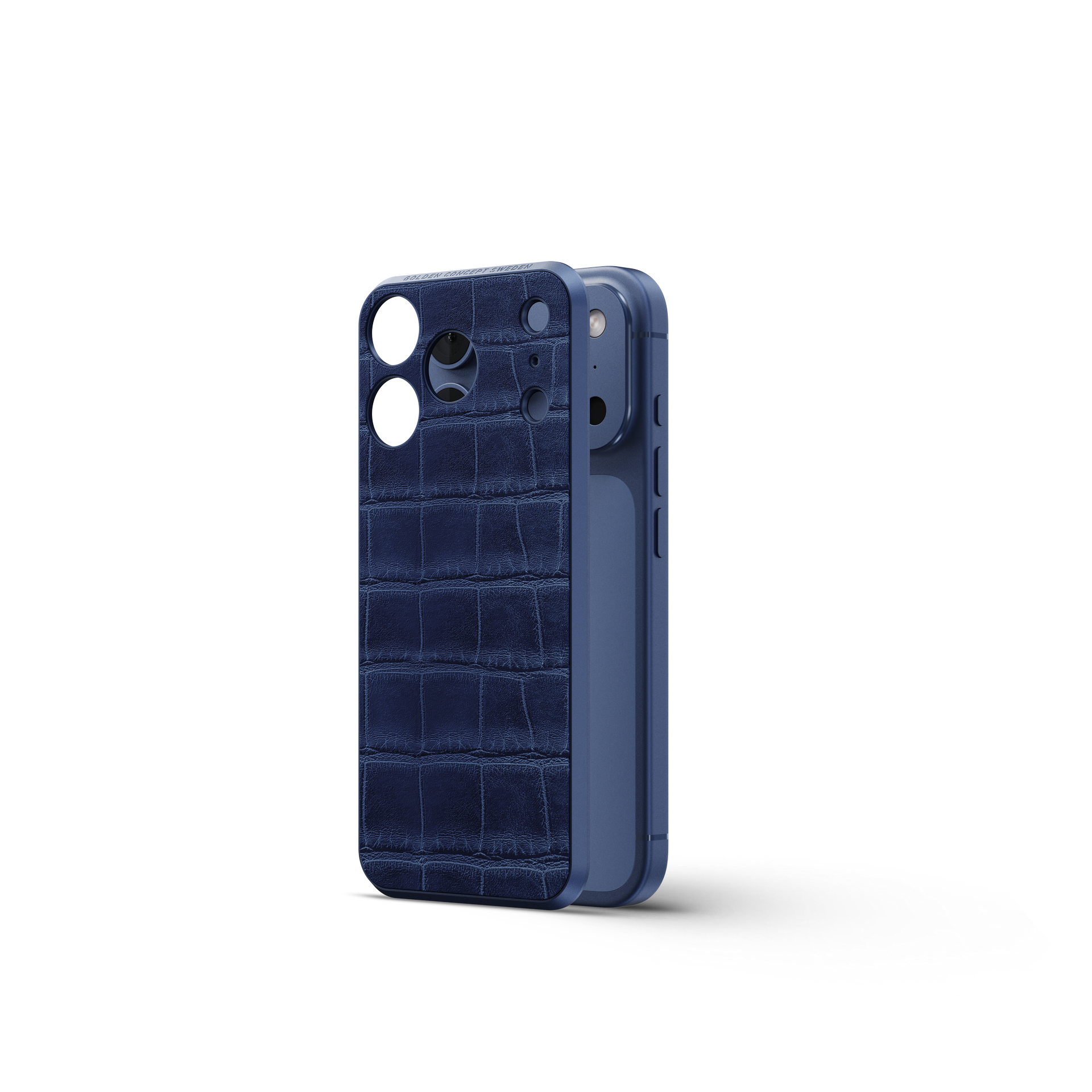 골든컨셉 아이폰17 케이스 - Magnetic Shield - Croco Embossed - Midnight Blue - 상세 이미지 2