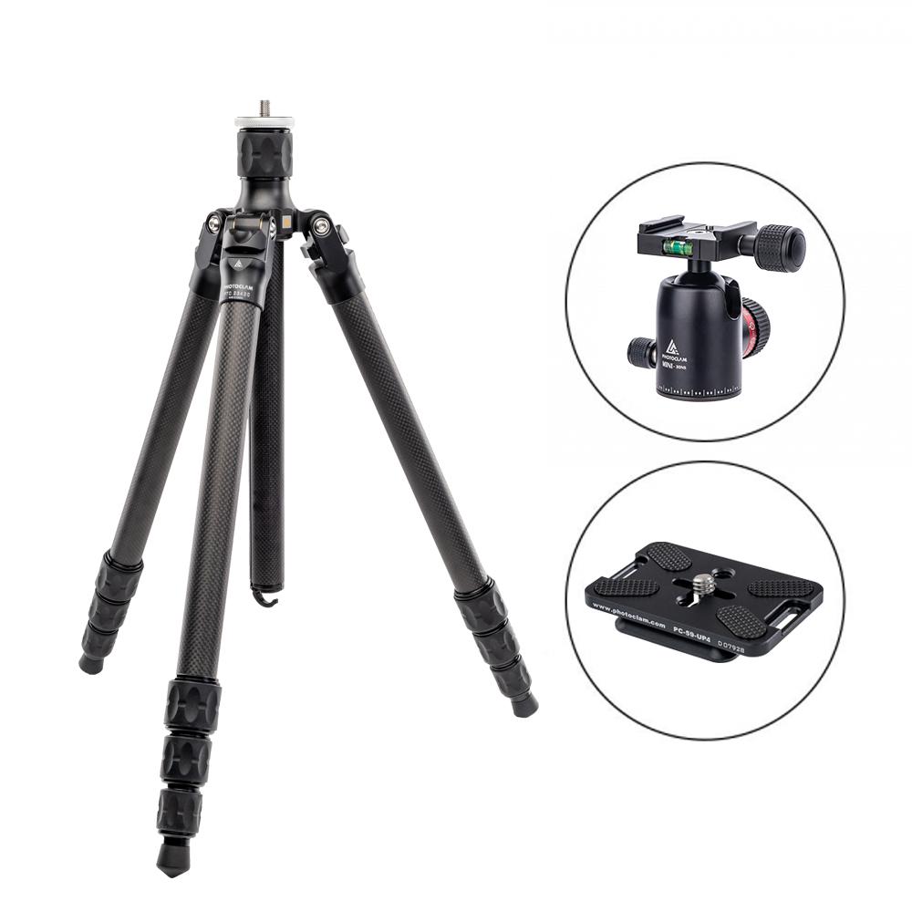 포토클램 PTC-2342TC+30NS 트래블러 여행용 경량 카본 카메라 삼각대 PTC-2342TC+MINI30NS - 상품 이미지