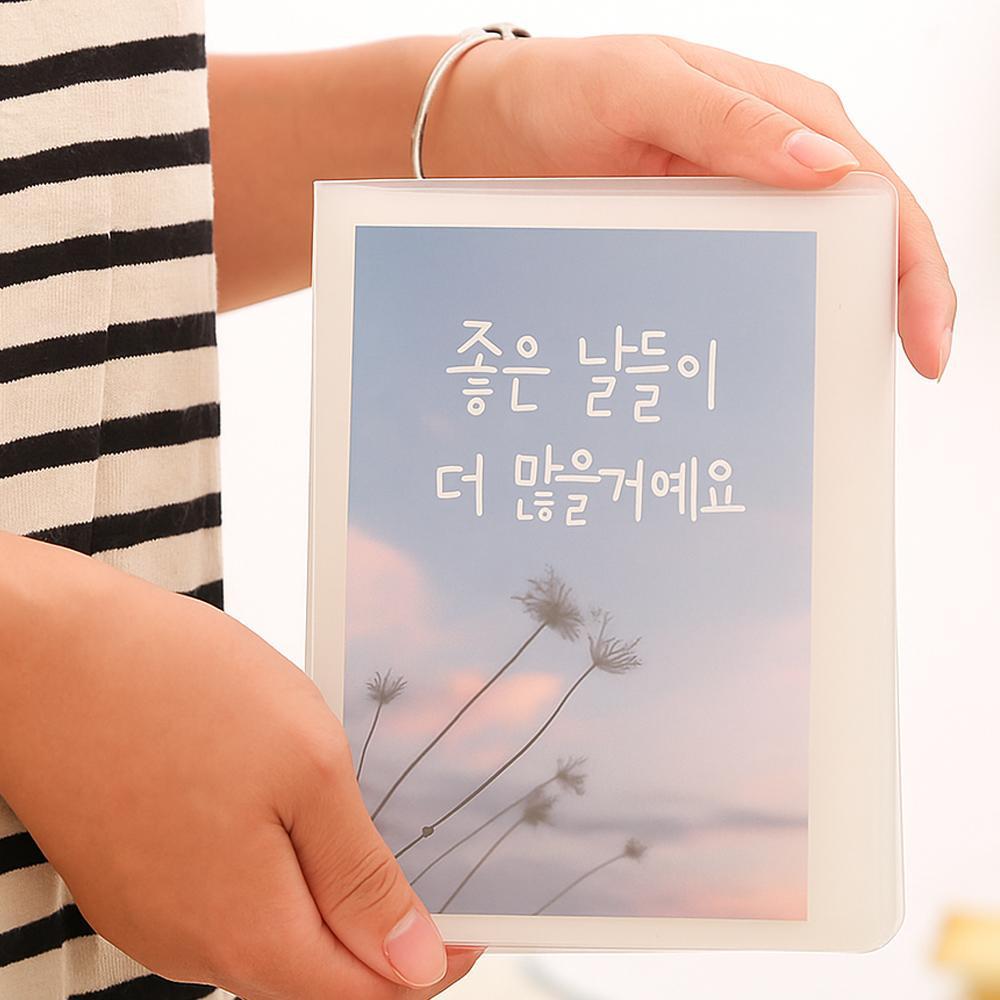 투명 포토카드 바인더 A6 포토북 엽서 네컷 폴라로이드 앨범 보관함 - 상세 이미지 2