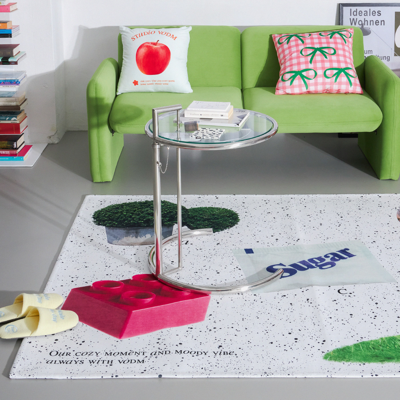Graphic Flat Rug Sugarand, 100x150cm - 상세 이미지 4