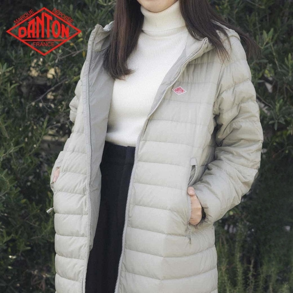 단톤 나일론타프타 여성 미들 다운후드코트 패딩 DT-A0566 NRP 블랙 S - 상세 이미지 2