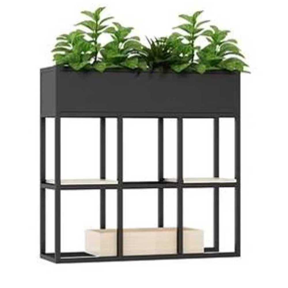 인테리어 철제 파티션 화분대 사무실 공간 분리형 90x25x80cm - 상품 이미지