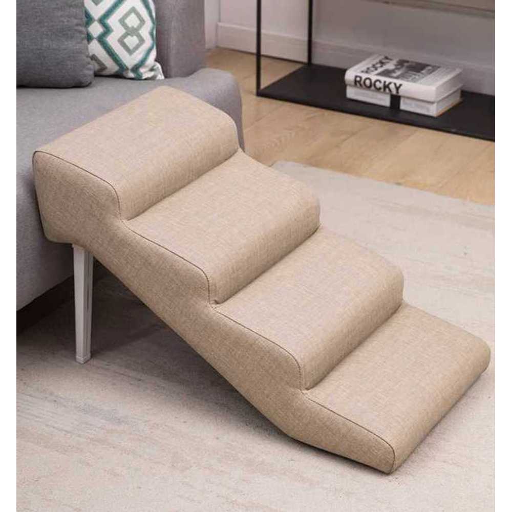 반려견 연결 계단 높이조절 이동식 스텝퍼 펫스텝 A형 베이지 4단 + 72x40x45cm - 상세 이미지 3