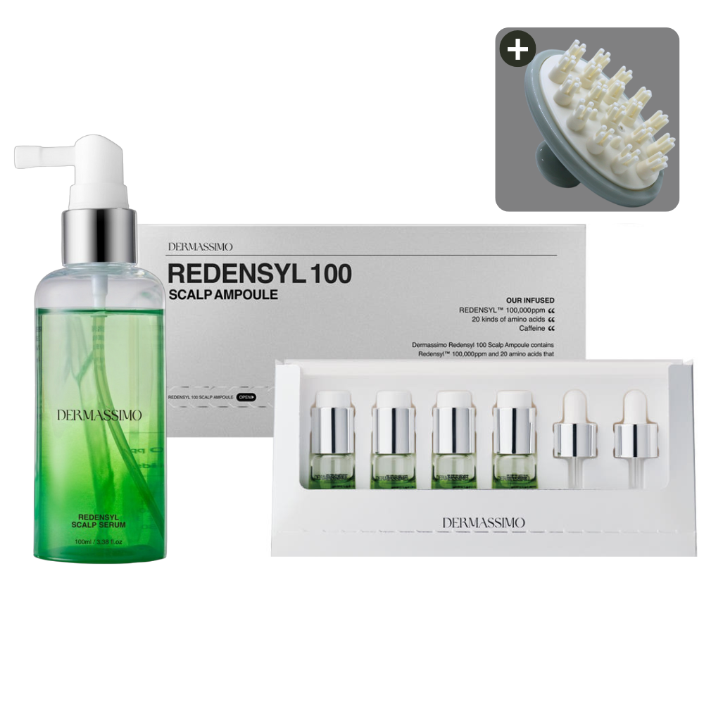 더마시모 리덴실 스칼프 앰플 40g + 세럼 100ml + 두피 마사지 브러시 - 상품 이미지