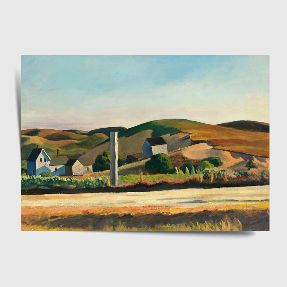 에드워드 호퍼 인테리어 그림 액자 포스터 명화 Road and Houses, South Truro 1933 - 상세 이미지 2