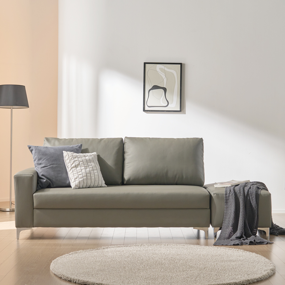 [서광퍼니처] 젠 가죽3인용 air라텍스 한팔 양팔형 소파