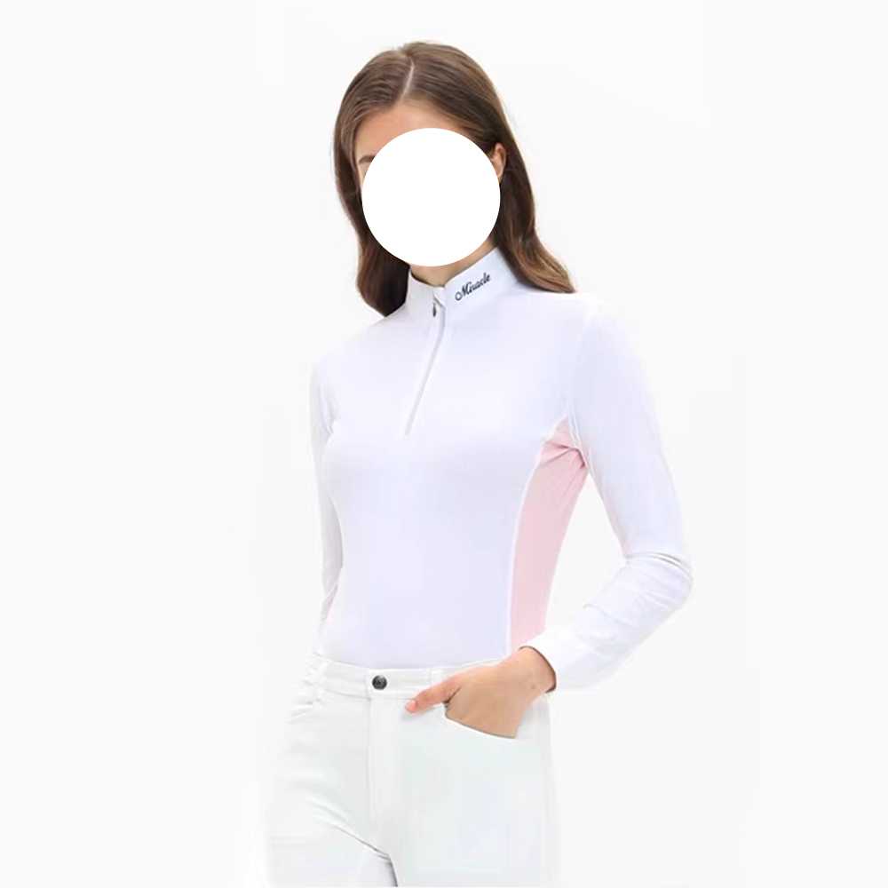 프로 여성 승마복 슬림핏 승마 팬츠 기능성 운동복 네이비(2XS-L) - 상세 이미지 5
