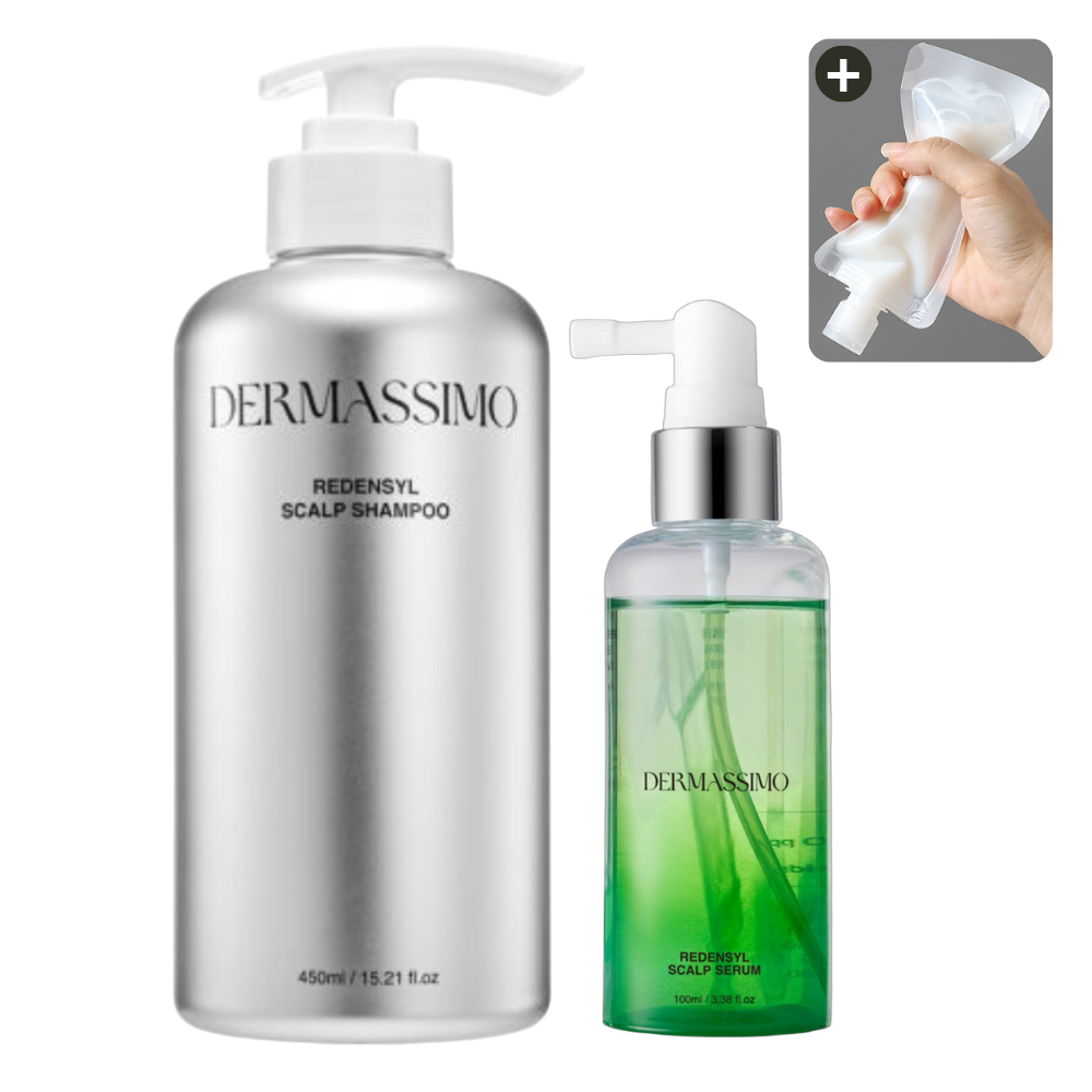 더마시모 리덴실 스칼프 세럼 100ml + 샴푸 450ml + 소분 파우치 - 상품 이미지