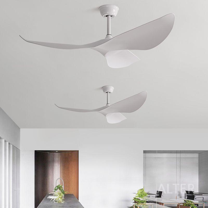 삼엽 천장 실링팬 선풍기 나뭇잎 천장형 변환 거실 주파수 카페 화이트 132cm+리모컨 - 상세 이미지 2