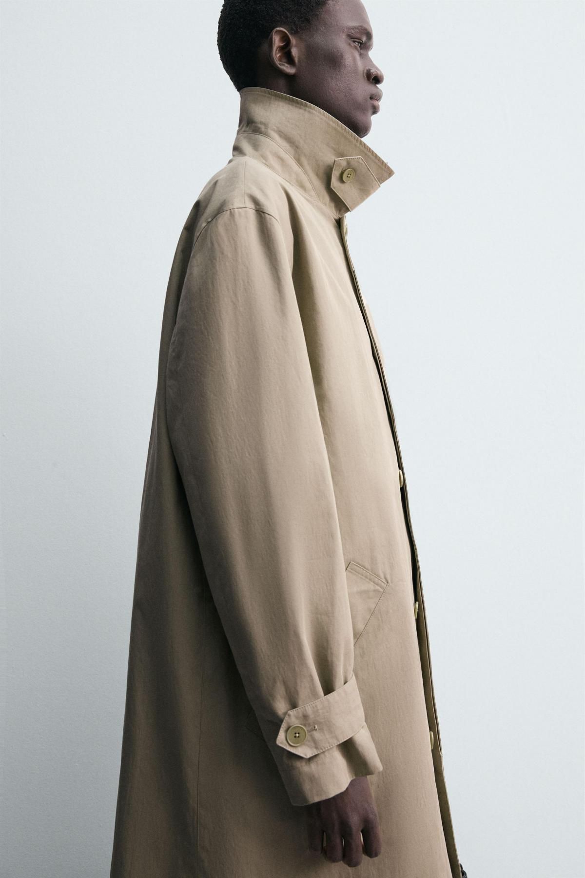 자라 테크니컬 방수 트렌치코트 3046/216 LIGHT BEIGE 이미지 8