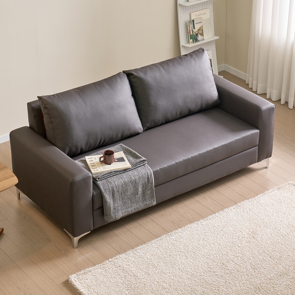 [서광퍼니처] 젠 가죽3인용 air라텍스 한팔 양팔형 소파