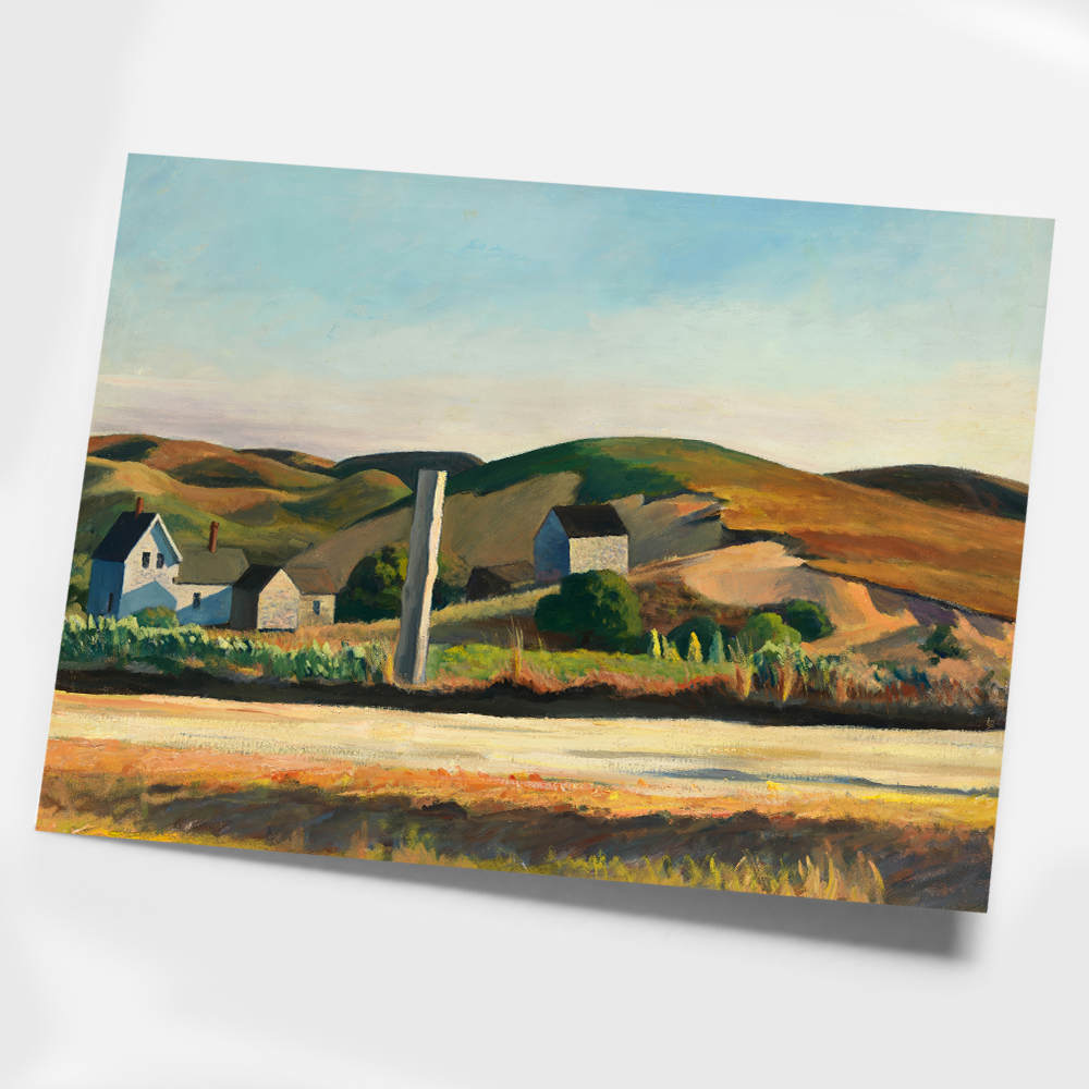 에드워드 호퍼 인테리어 그림 액자 포스터 명화 Road and Houses, South Truro 1933 - 상세 이미지 3