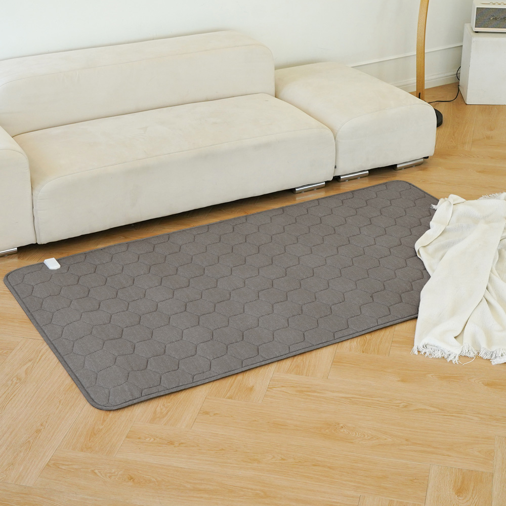 곰표한일 카본 탄소매트 전자파없는 IOT원격제어 전기요 1인용 네츄럴그레이 미니싱글