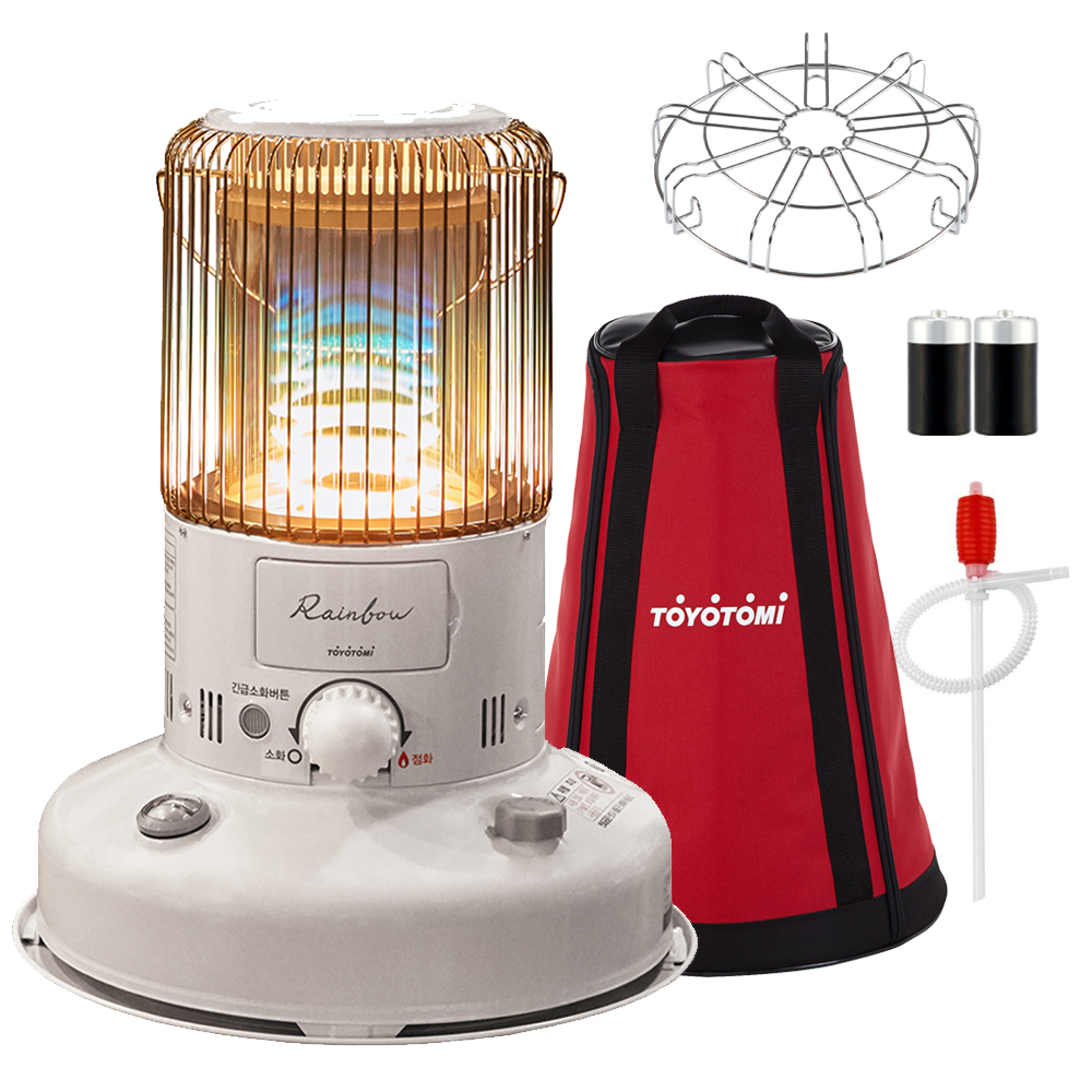 토요토미 RB-K25 심지식 난로 세트 신형 캠핑 등유 가정용 사무실 동계 화력조절