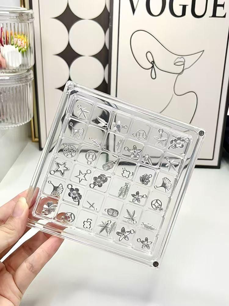 콩알금 투명 보관함 쥐똥금 은 굿즈 디스플레이 케이스 유리병 2.2X4cm - 상세 이미지 3