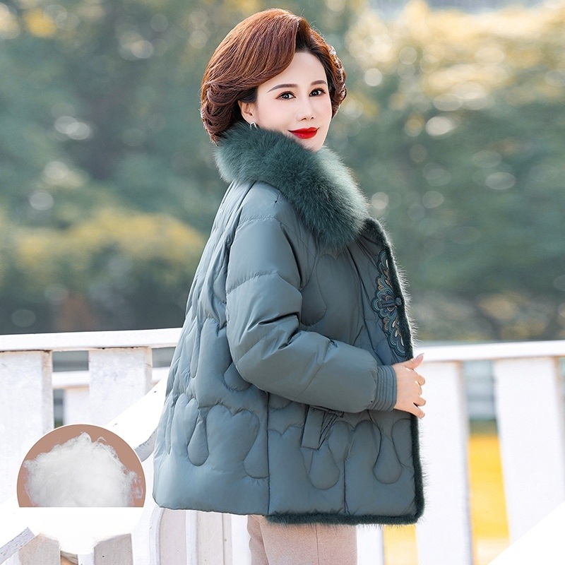 80대할머니옷 할머니경량패딩 숏패딩 어머님선물 할머니패딩 할머니점퍼 잠바 빅사이즈 퀼팅 - 상세 이미지 4