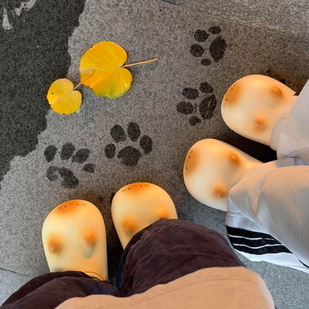 구운 고양이 발자국 겨울 퍼 사무실 호주 방한 여성 신발 양털 실내화 플랫폼 털신 클래식 - 상세 이미지 2