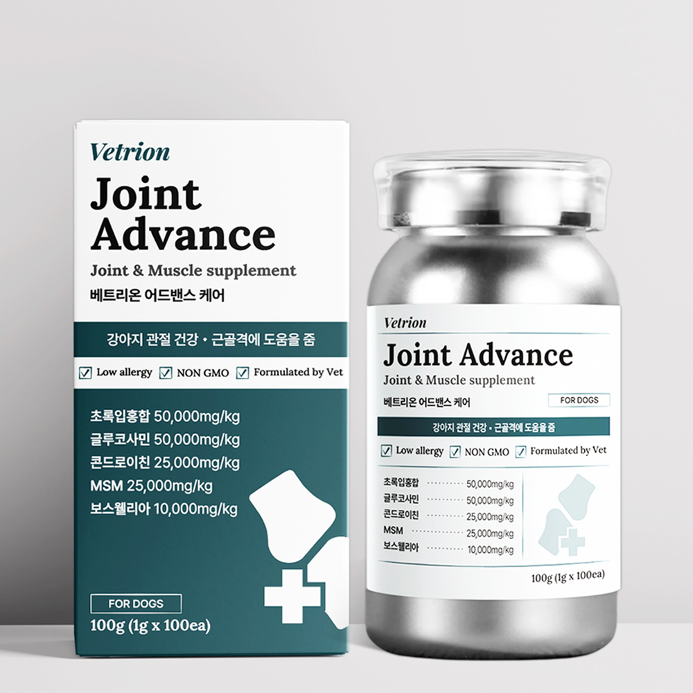 베트리온 강아지 관절 영양제 슬개골 조인트 어드밴스 100정, 1개