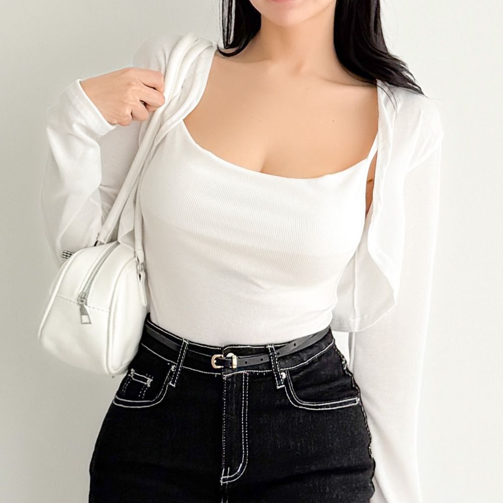 토라폴 터틀 나시 가디건세트 볼레로 AA0835 - 상세 이미지 4