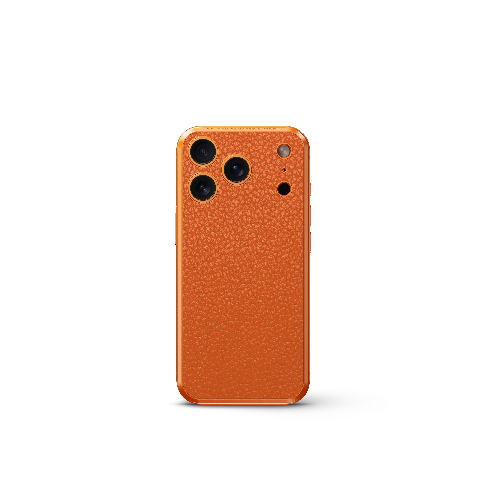 골든컨셉 아이폰17 케이스 - Magnetic Shield - Full-Grain Leather - Orange - 상세 이미지 3
